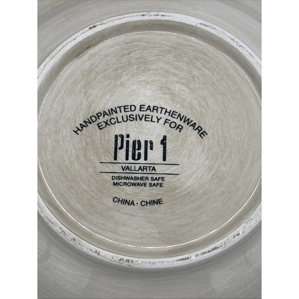 Pier 1 Vallarta Large Rimmed Pasta Bowls 10 1/2